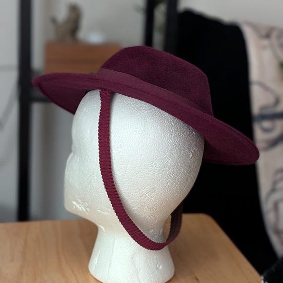 1940s Wine Vintage Tilt Hat - Picture 3 of 6